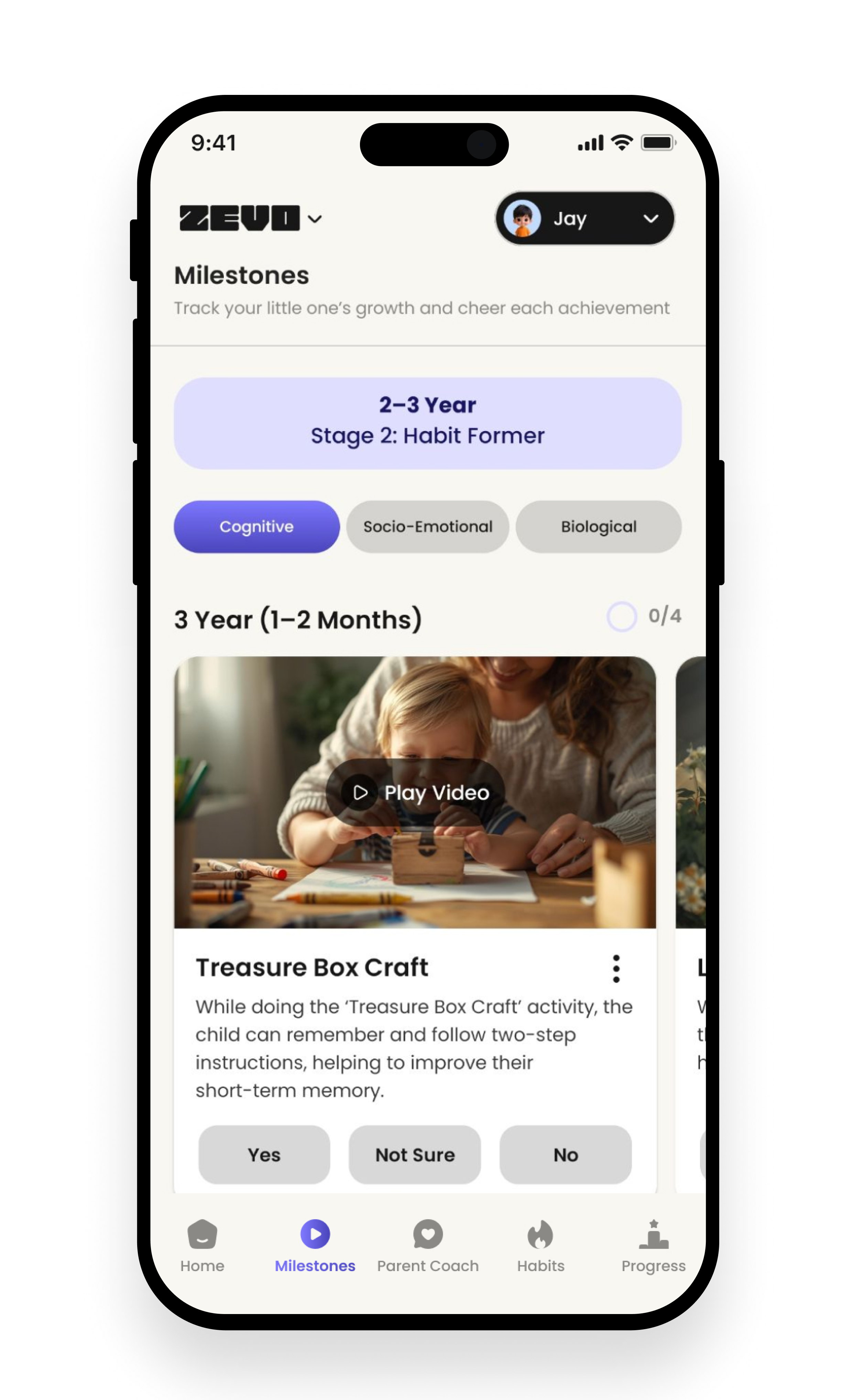 Zevo App - Activities